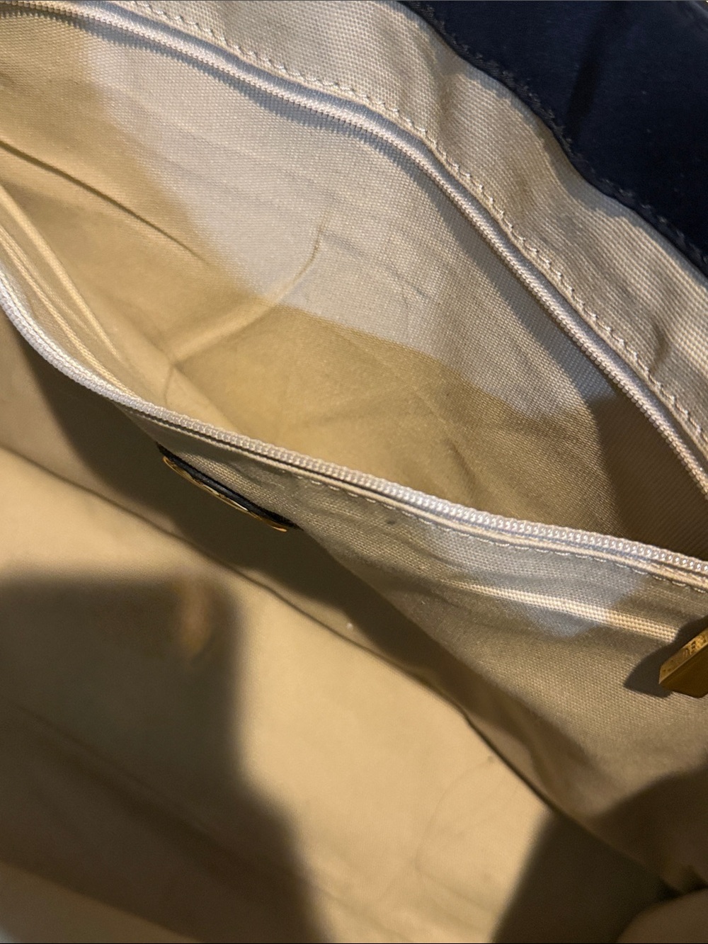 Tory Burch Black Nylon Tote with Patent Trim and Logo - Picture 8 of 11